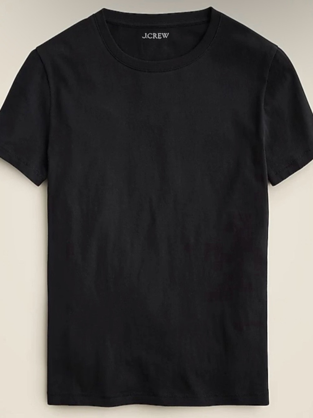 NWT J. Crew Vintage Jersey Classic-fit Crewneck T-shirt Short Sleeve Black